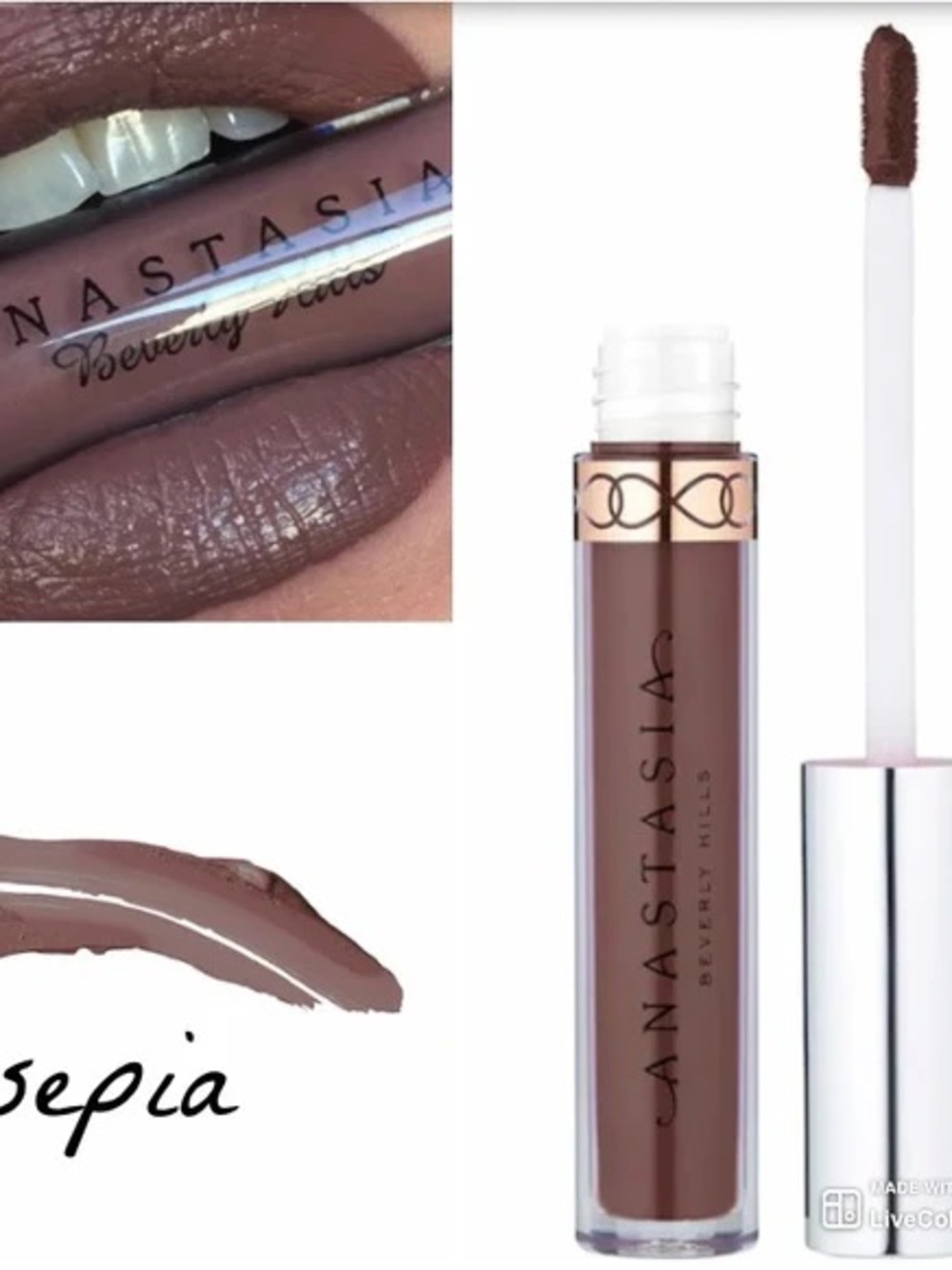 Anastasia Beverly Hills Matte Liquid Lipstick — Sepia Brown